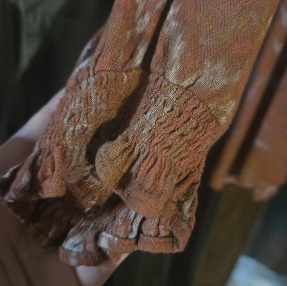 Torrid Rust Orange Patterned Top - Picture 3 of 3